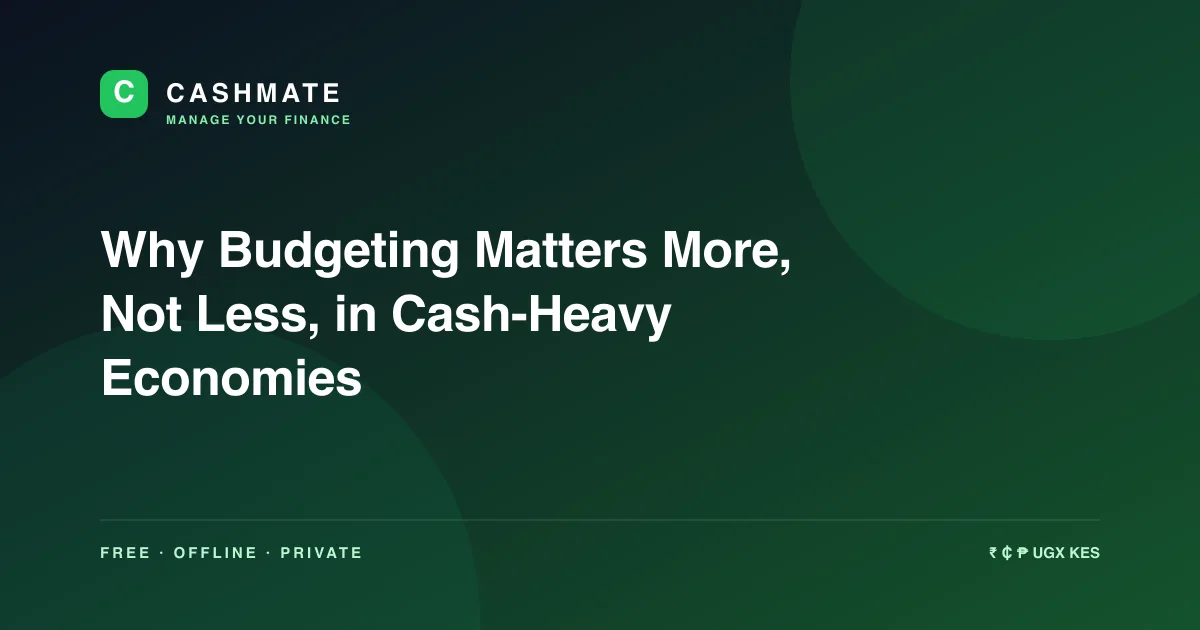 Why Budgeting Matters More, Not Less, in Cash-Heavy Economies