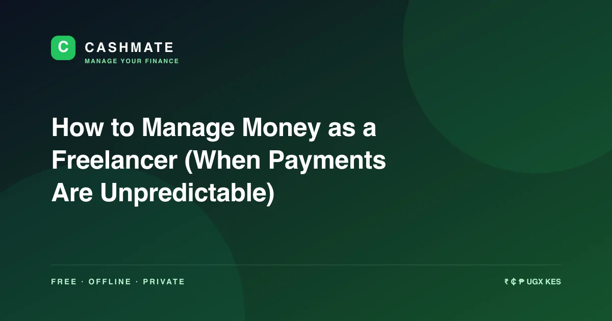 How to Manage Money as a Freelancer (When Payments Are Unpredictable)