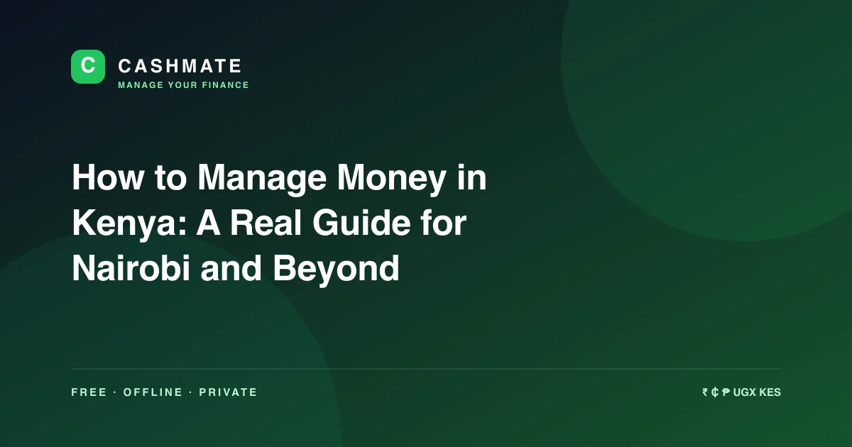 How to Manage Money in Kenya: A Real Guide for Nairobi and Beyond