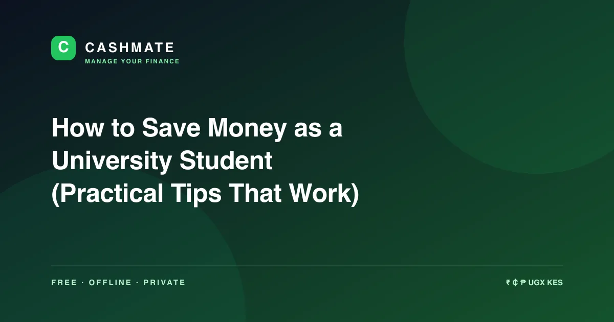 How to Save Money as a University Student (Practical Tips That Work)